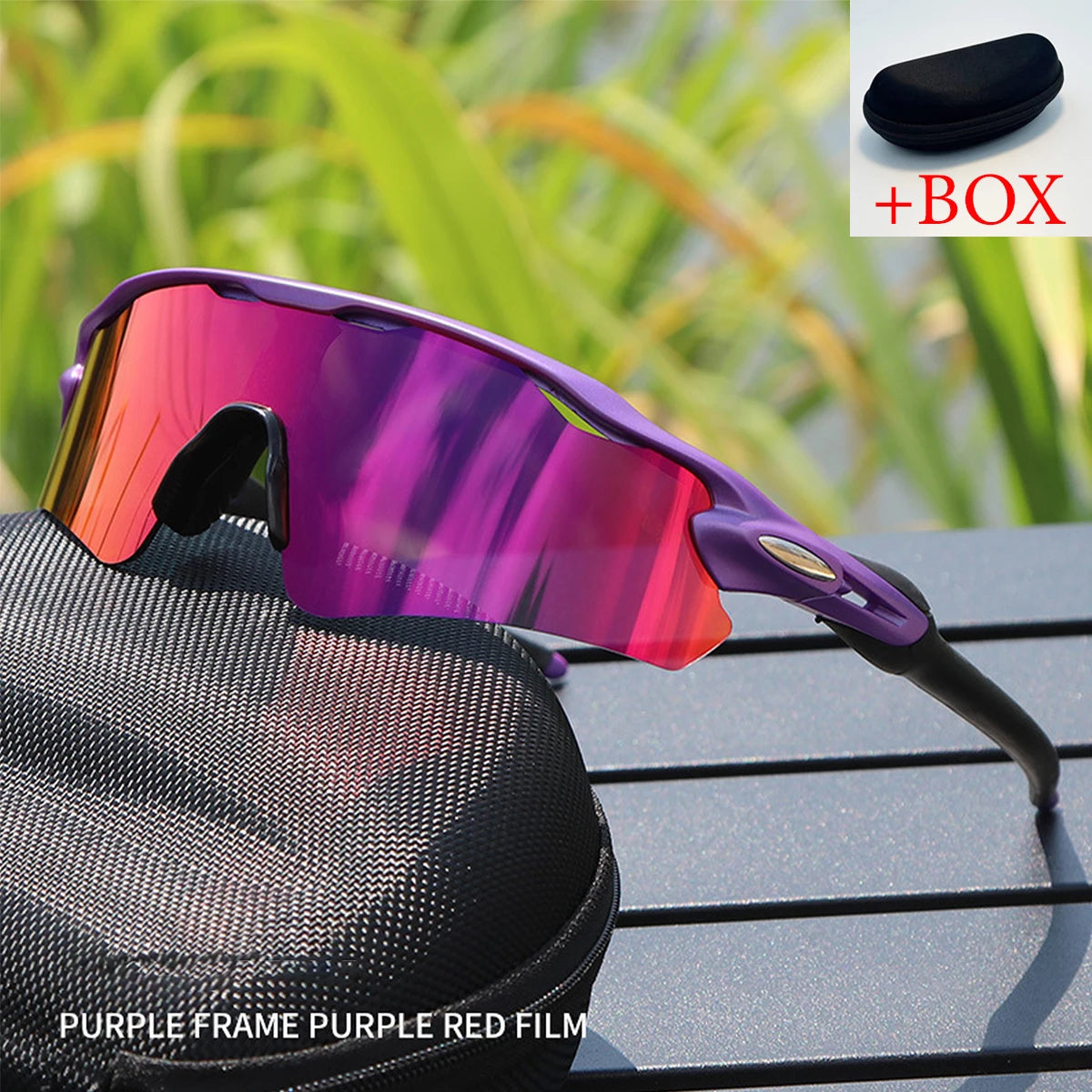 Running Driving Fishing Men's Sport Sunglasses Cycling Glasses for Men Women TR90 Frame With HD Lens Anti-Glare For MTB