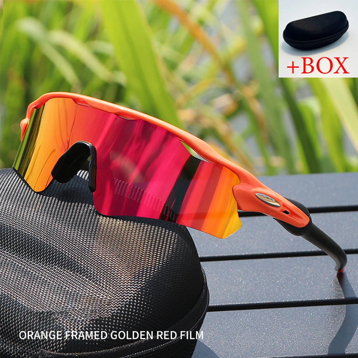 Running Driving Fishing Men's Sport Sunglasses Cycling Glasses for Men Women TR90 Frame With HD Lens Anti-Glare For MTB