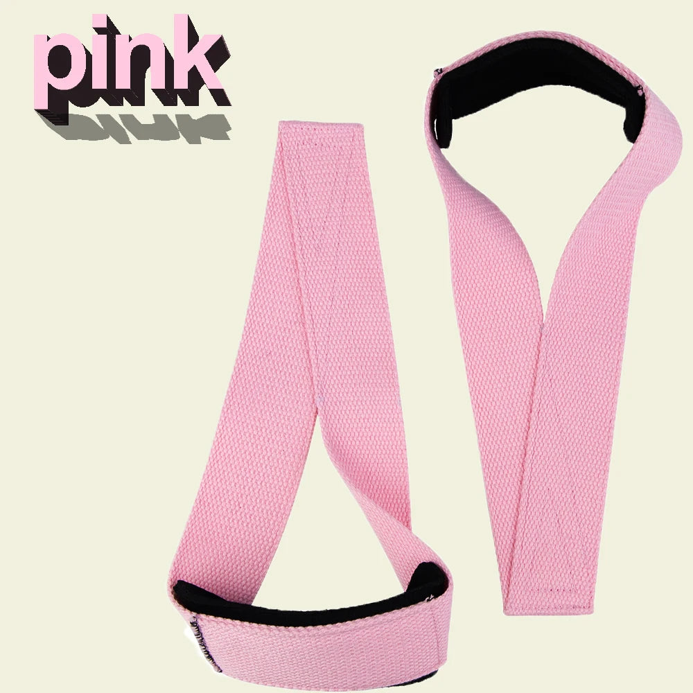 MKAS 1 Pair Gym Lifting Straps Fitness Gloves Anti-slip Hand Wraps Wrist Straps Support For Weight Lifting Powerlifting Training